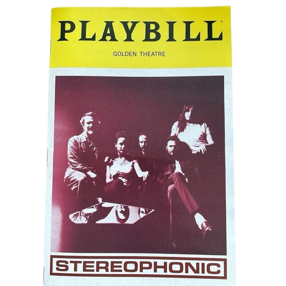 Stereophonic Musical Broadway Playbill Golden Theatre July 2024 NEW